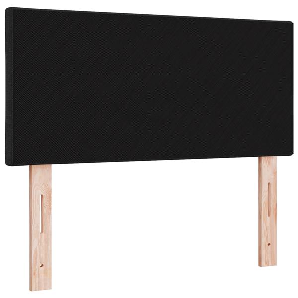 Grote foto vidaxl hoofdbord met ruitjes 90 cm stof zwart antiek en kunst stoelen en banken