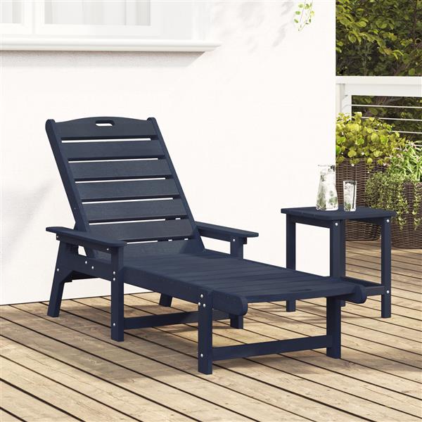 Grote foto vidaxl ligbed marineblauw 53x162x98 5 cm hdpe tuin en terras tuinmeubelen