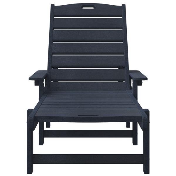 Grote foto vidaxl ligbed marineblauw 53x162x98 5 cm hdpe tuin en terras tuinmeubelen
