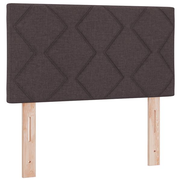 Grote foto vidaxl hoofdbord met ruitjes 80 cm stof donkerbruin antiek en kunst stoelen en banken