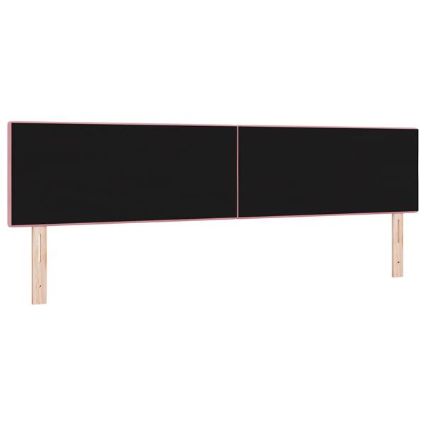Grote foto vidaxl hoofdbord met knopen 200 cm fluweel roze antiek en kunst stoelen en banken