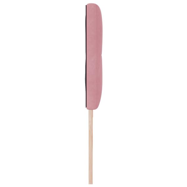 Grote foto vidaxl hoofdbord met knopen 200 cm fluweel roze antiek en kunst stoelen en banken