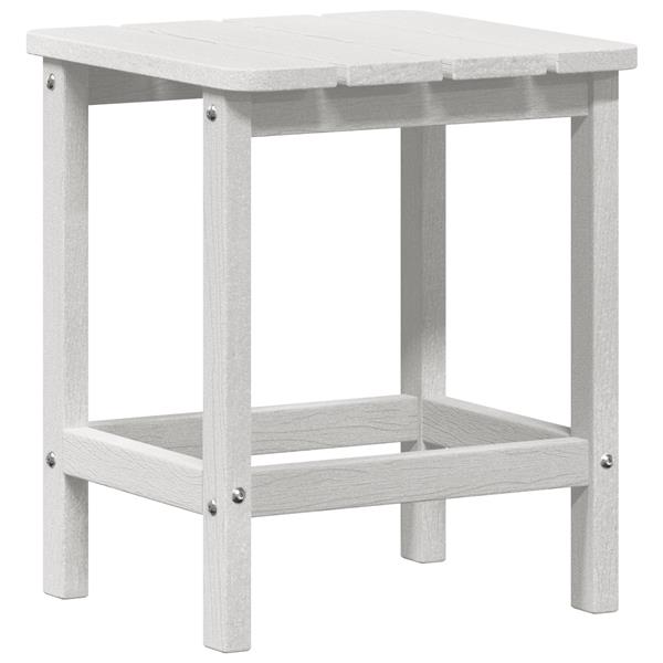 Grote foto vidaxl adirondack bijzettafel wit 38x38x45 cm hdpe tuin en terras tuinmeubelen