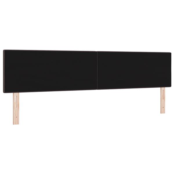 Grote foto vidaxl hoofdbord met knopen 200 cm stof donkerbruin antiek en kunst stoelen en banken