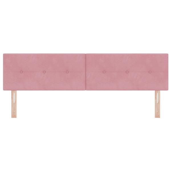 Grote foto vidaxl hoofdbord met knopen 180 cm fluweel roze antiek en kunst stoelen en banken