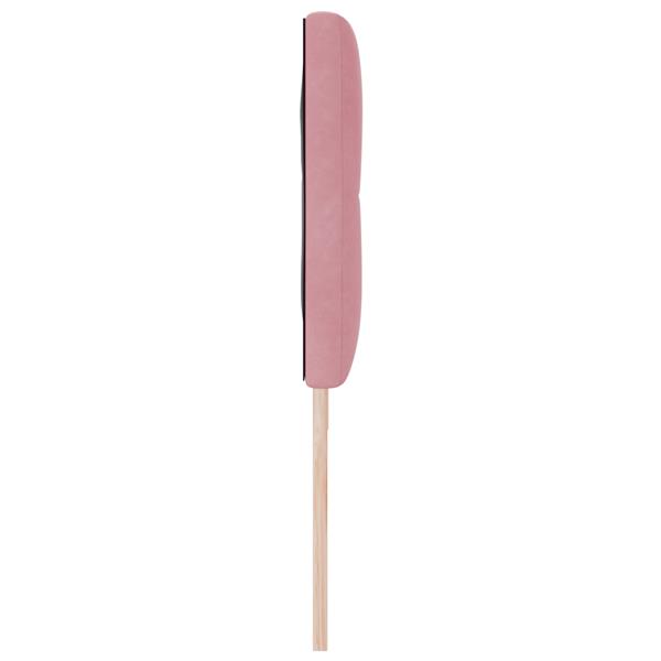 Grote foto vidaxl hoofdbord met knopen 180 cm fluweel roze antiek en kunst stoelen en banken