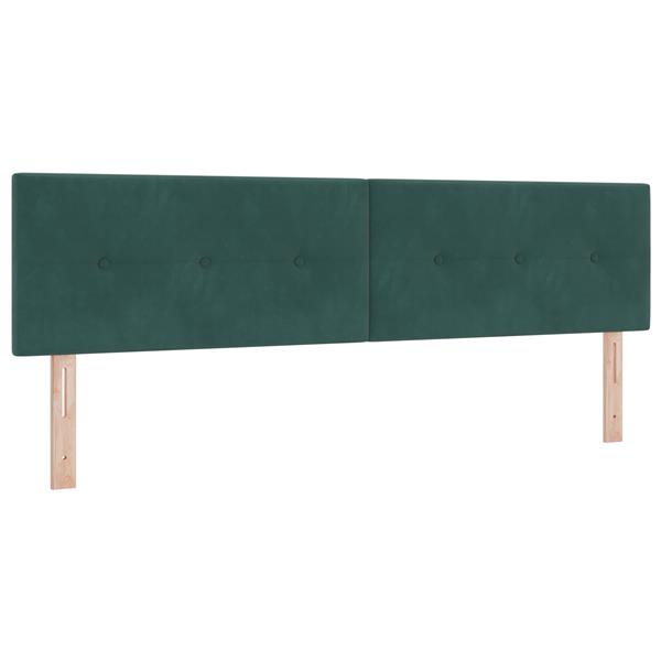 Grote foto vidaxl hoofdbord met knopen 180 cm fluweel donkergroen antiek en kunst stoelen en banken