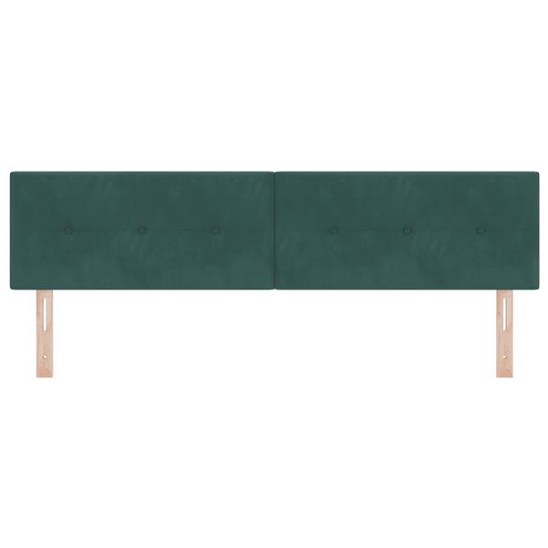 Grote foto vidaxl hoofdbord met knopen 180 cm fluweel donkergroen antiek en kunst stoelen en banken