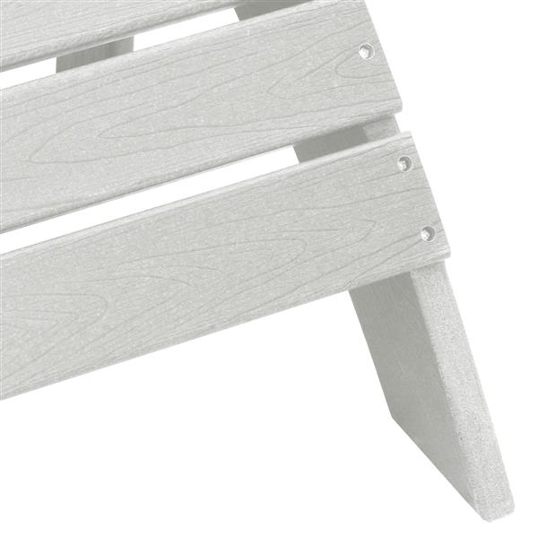 Grote foto vidaxl ligbed adirondack met voetsteun wit hdpe tuin en terras tuinmeubelen