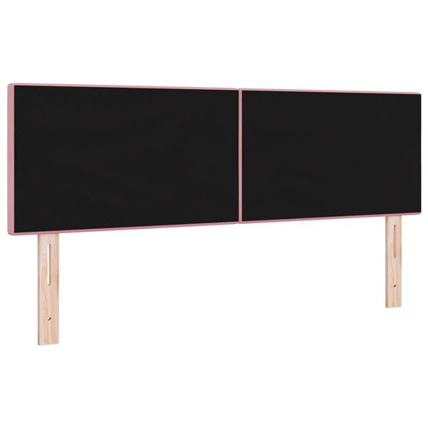 Grote foto vidaxl hoofdbord met knopen 140 cm fluweel roze antiek en kunst stoelen en banken