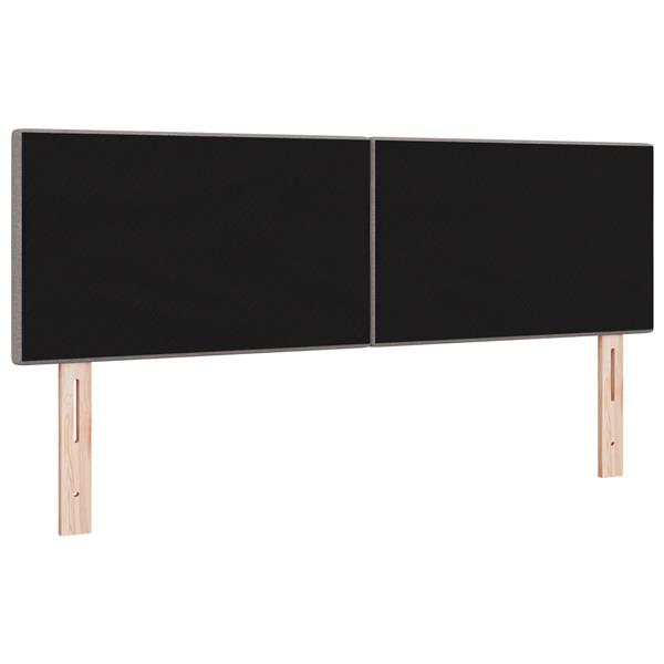 Grote foto vidaxl hoofdbord met knopen 140 cm stof taupe antiek en kunst stoelen en banken