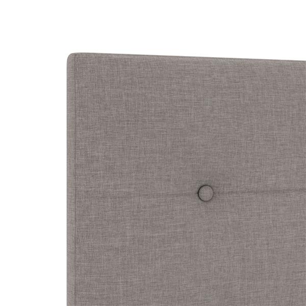Grote foto vidaxl hoofdbord met knopen 140 cm stof taupe antiek en kunst stoelen en banken
