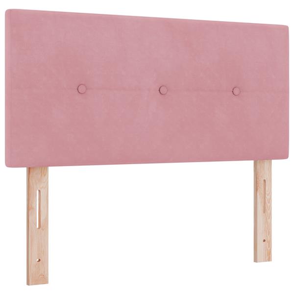 Grote foto vidaxl hoofdbord met knopen 100 cm fluweel roze antiek en kunst stoelen en banken