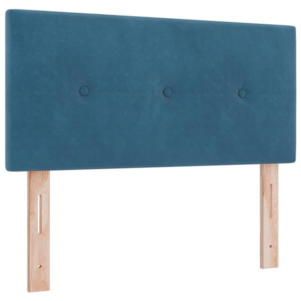Grote foto vidaxl hoofdbord met knopen 100 cm fluweel donkerblauw antiek en kunst stoelen en banken