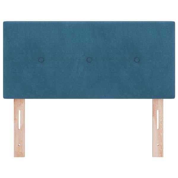 Grote foto vidaxl hoofdbord met knopen 100 cm fluweel donkerblauw antiek en kunst stoelen en banken