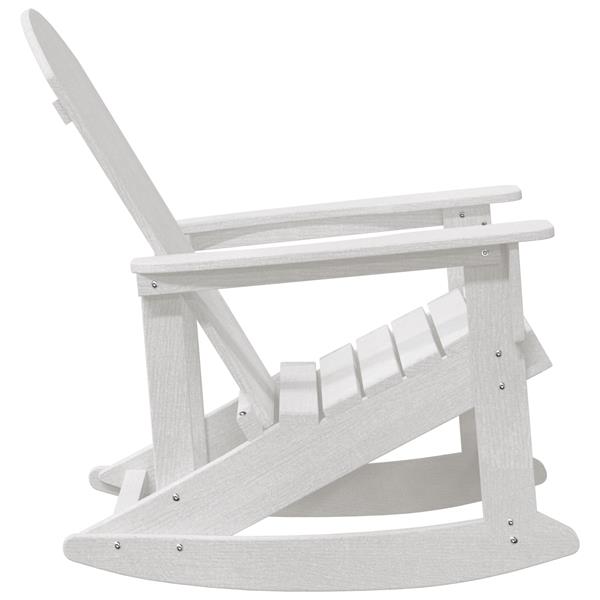Grote foto vidaxl adirondack schommelstoel wit 73 5x92x90 cm hdpe tuin en terras tuinmeubelen