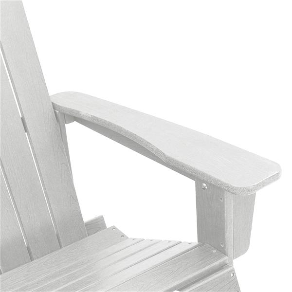 Grote foto vidaxl adirondack schommelstoel wit 73 5x92x90 cm hdpe tuin en terras tuinmeubelen