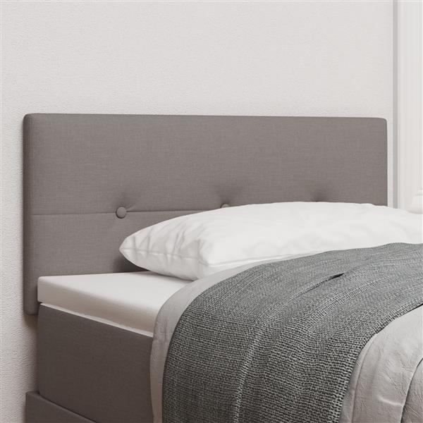 Grote foto vidaxl hoofdbord met knopen 100 cm stof taupe antiek en kunst stoelen en banken