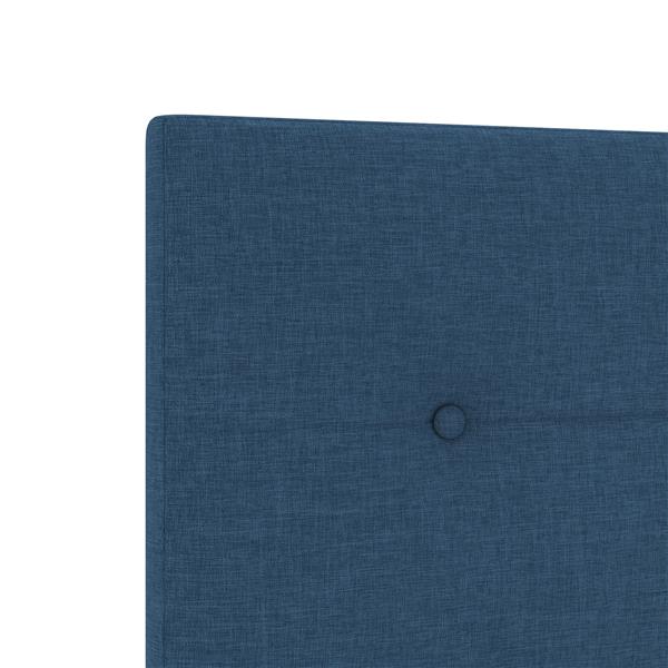 Grote foto vidaxl hoofdbord met knopen 90 cm stof blauw antiek en kunst stoelen en banken