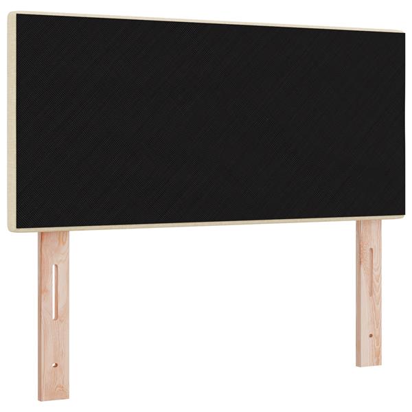 Grote foto vidaxl hoofdbord met knopen 90 cm stof cr mekleurig antiek en kunst stoelen en banken