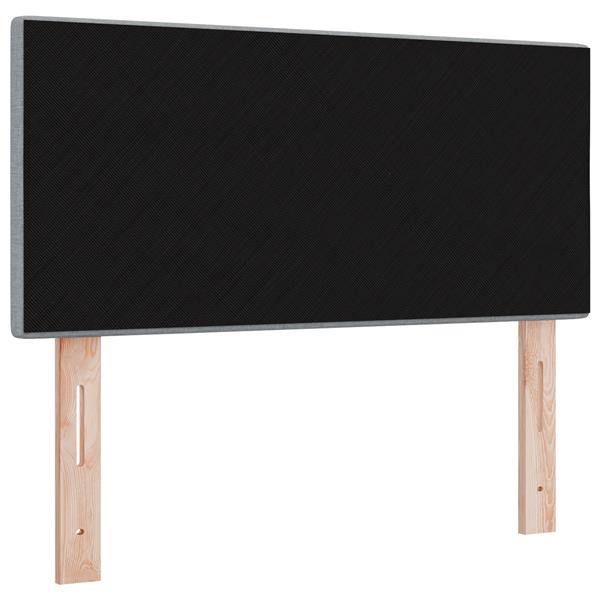 Grote foto vidaxl hoofdbord met knopen 90 cm stof lichtgrijs antiek en kunst stoelen en banken