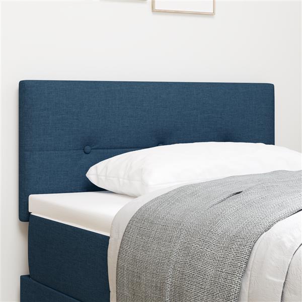 Grote foto vidaxl hoofdbord met knopen 80 cm stof blauw antiek en kunst stoelen en banken