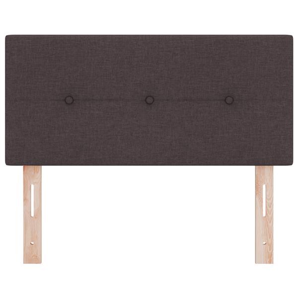 Grote foto vidaxl hoofdbord met knopen 80 cm stof donkerbruin antiek en kunst stoelen en banken