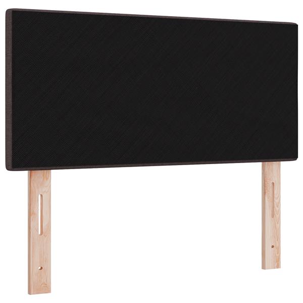 Grote foto vidaxl hoofdbord met knopen 80 cm stof donkerbruin antiek en kunst stoelen en banken