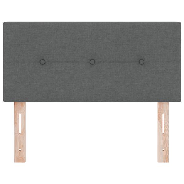 Grote foto vidaxl hoofdbord met knopen 80 cm stof donkergrijs antiek en kunst stoelen en banken