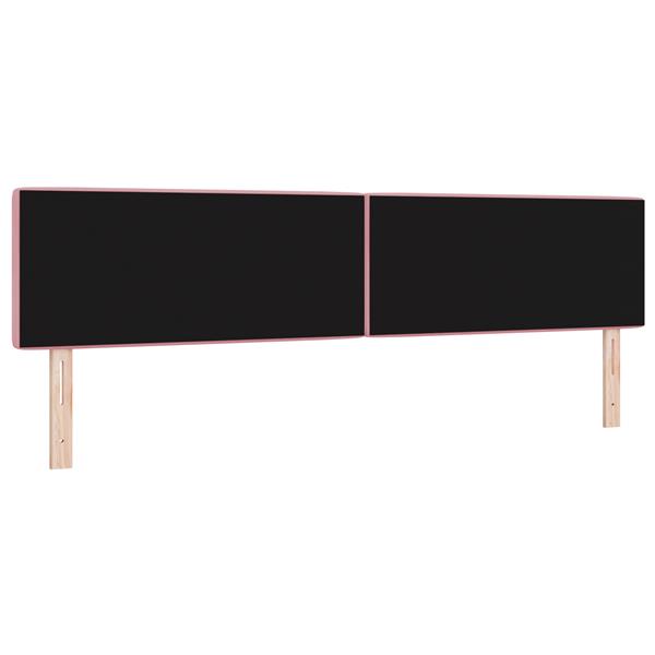 Grote foto vidaxl hoofdbord met kristallen knopen 200 cm fluweel roze antiek en kunst stoelen en banken
