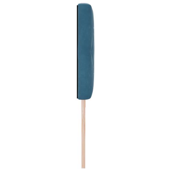 Grote foto vidaxl hoofdbord met kristallen knopen 200 cm fluweel donkerblauw antiek en kunst stoelen en banken