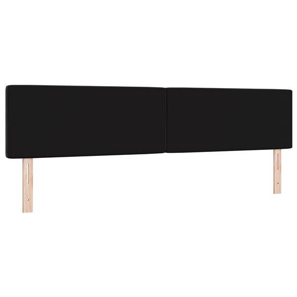 Grote foto vidaxl hoofdbord met kristallen knopen 200 cm fluweel zwart antiek en kunst stoelen en banken