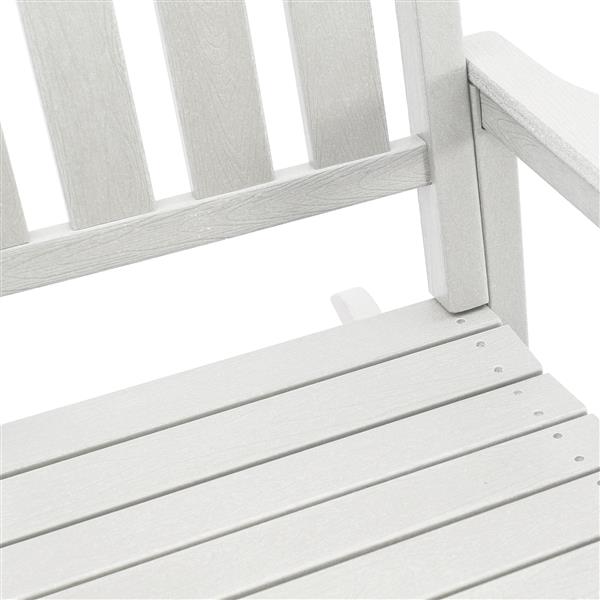 Grote foto vidaxl tuinligstoel wit 70x92x108 cm hdpe tuin en terras tuinmeubelen