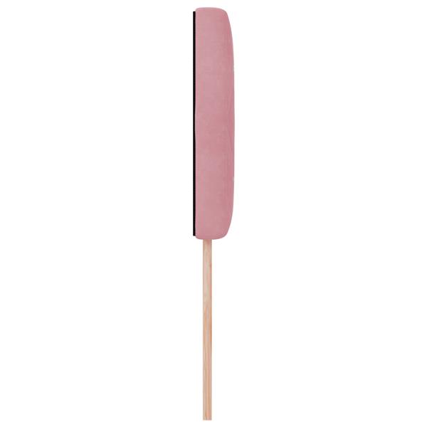 Grote foto vidaxl hoofdbord met kristallen knopen 100 cm fluweel roze antiek en kunst stoelen en banken