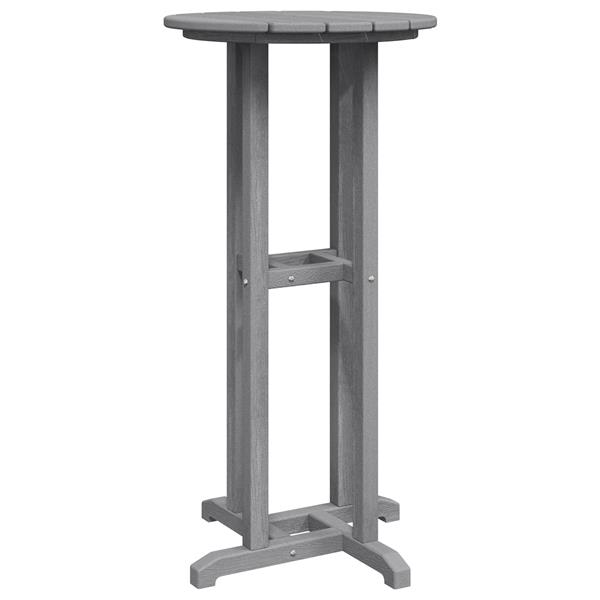 Grote foto vidaxl bartafel lichtgrijs 55x55x107 cm hdpe tuin en terras tuinmeubelen