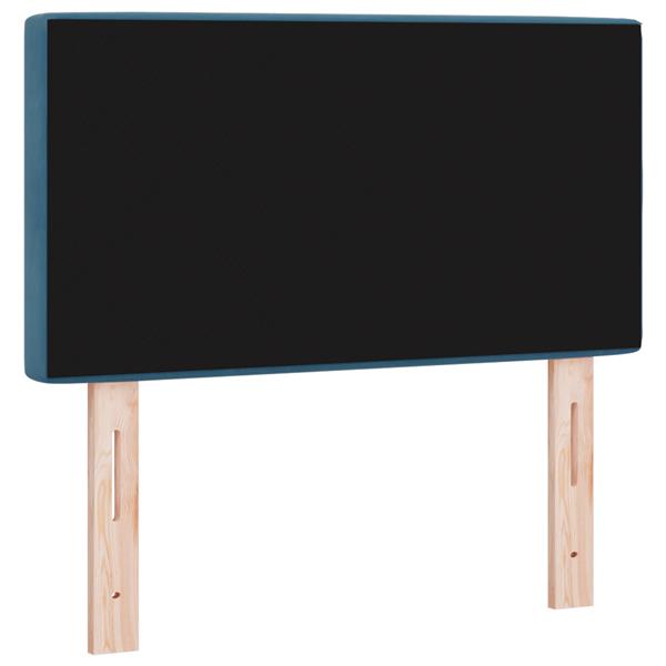 Grote foto vidaxl hoofdbord met kristallen knopen 80 cm fluweel donkerblauw antiek en kunst stoelen en banken