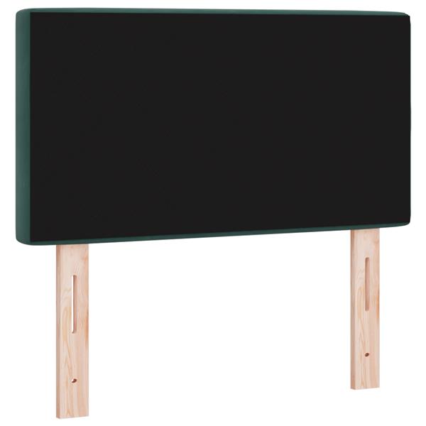Grote foto vidaxl hoofdbord met kristallen knopen 80 cm fluweel donkergroen antiek en kunst stoelen en banken