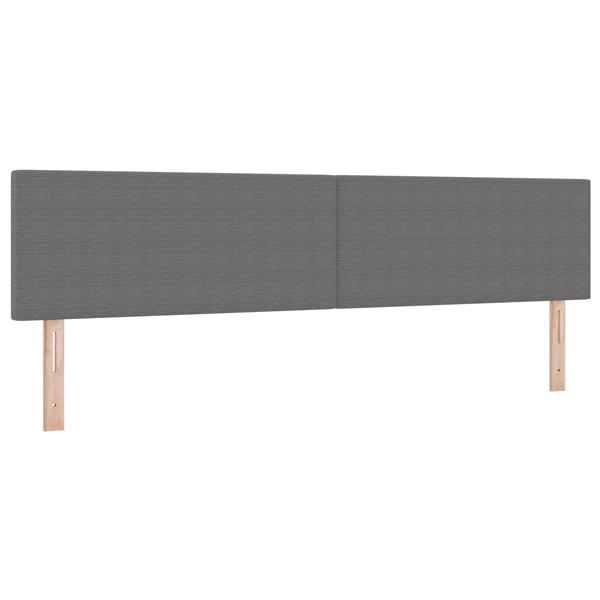 Grote foto vidaxl hoofdbord effen 200 cm ribfluweel lichtgrijs antiek en kunst stoelen en banken