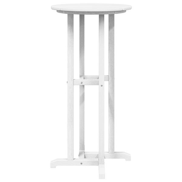 Grote foto vidaxl bar tafel wit 55x55x107 cm hdpe tuin en terras tuinmeubelen