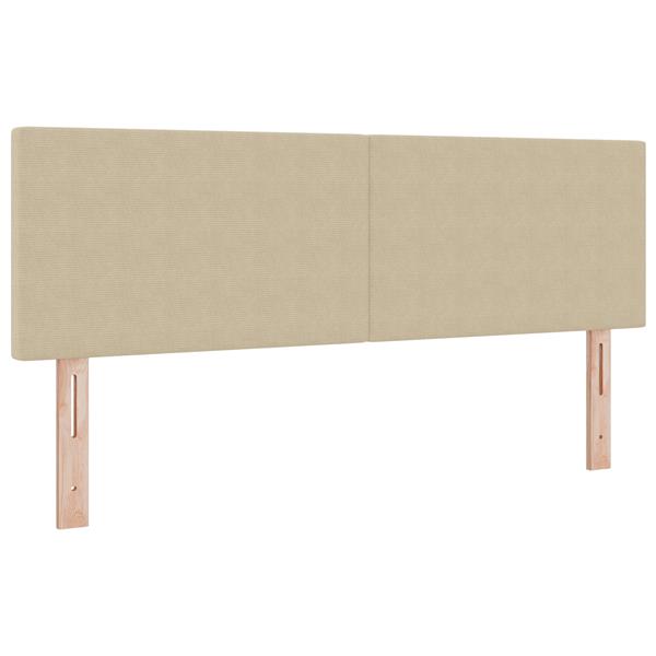 Grote foto vidaxl hoofdbord effen 140 cm ribfluweel lichtgroen grijs antiek en kunst stoelen en banken