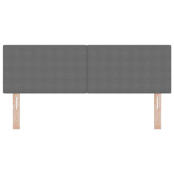 Grote foto vidaxl hoofdbord effen 140 cm ribfluweel lichtgrijs antiek en kunst stoelen en banken