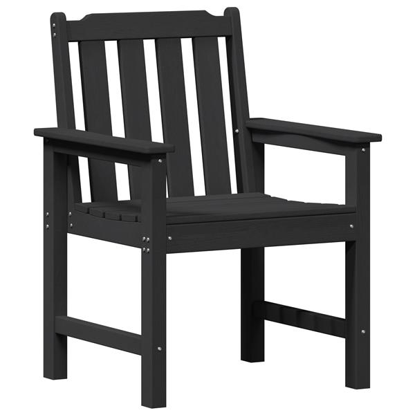 Grote foto vidaxl tuinstoelen 2 stuks zwart hdpe tuin en terras tuinmeubelen
