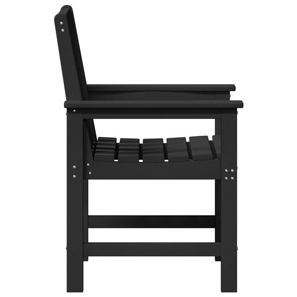 Grote foto vidaxl tuinstoelen 2 stuks zwart hdpe tuin en terras tuinmeubelen