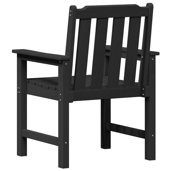 Grote foto vidaxl tuinstoelen 2 stuks zwart hdpe tuin en terras tuinmeubelen