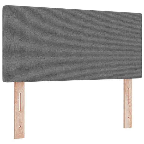 Grote foto vidaxl hoofdbord effen 100 cm ribfluweel lichtgrijs antiek en kunst stoelen en banken
