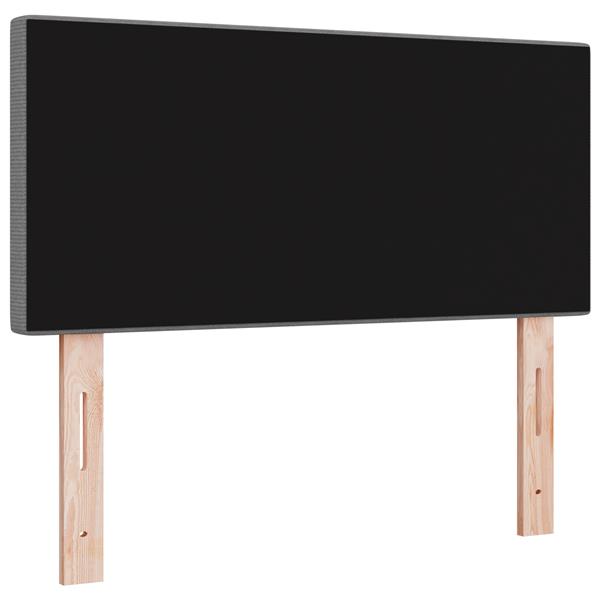 Grote foto vidaxl hoofdbord effen 100 cm ribfluweel lichtgrijs antiek en kunst stoelen en banken