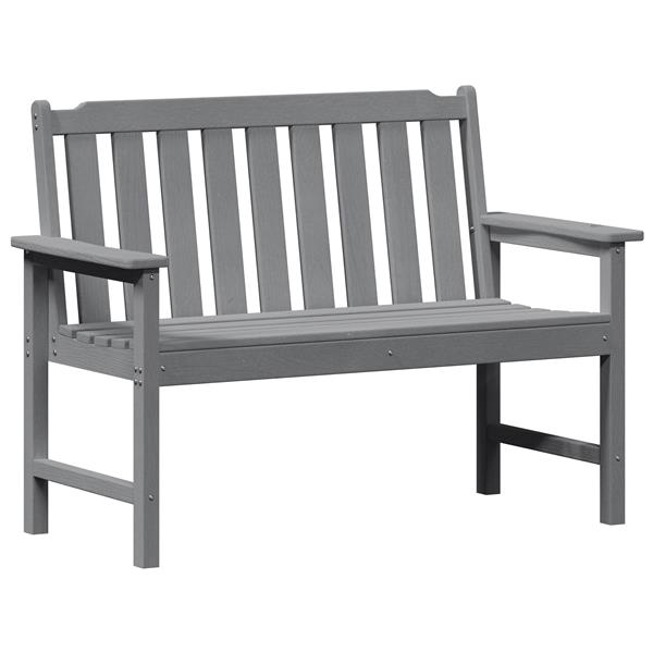 Grote foto vidaxl tuinbank lichtgrijs 120 cm hdpe tuin en terras tuinmeubelen