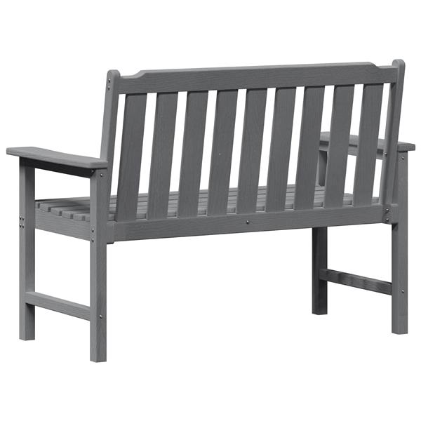 Grote foto vidaxl tuinbank lichtgrijs 120 cm hdpe tuin en terras tuinmeubelen