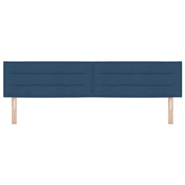 Grote foto vidaxl hoofdbord met strepen 200 cm stof blauw antiek en kunst stoelen en banken