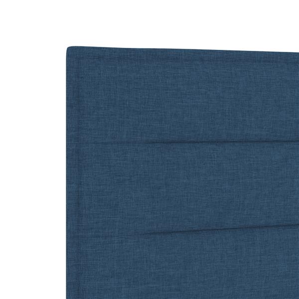 Grote foto vidaxl hoofdbord met strepen 200 cm stof blauw antiek en kunst stoelen en banken